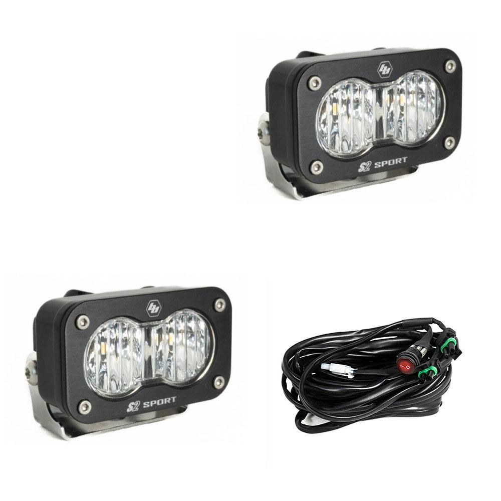 Baja Designs S2 ホワイトドライビングコンボ Baja Designs S2 Pro White Bezel Lights — Tundra Lifestyle