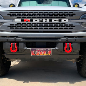 Grimm OffRoad 2021+ Ford Bronco Steel Front Bumper License Plate Mount - 0