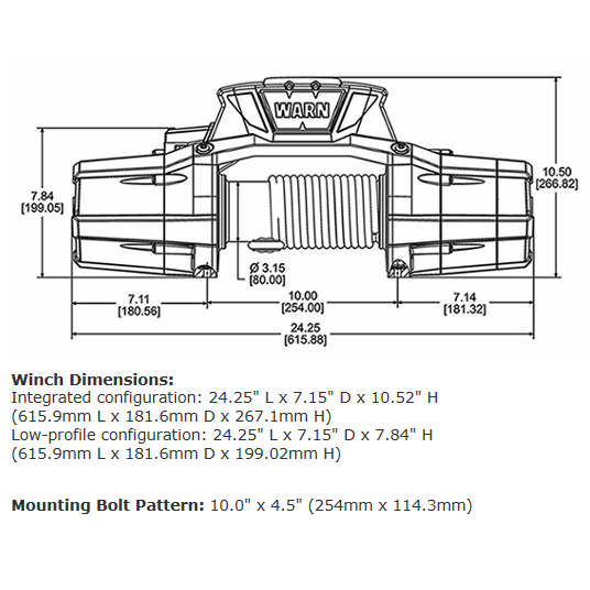 WARN Zeon 12-S Platinum Winch