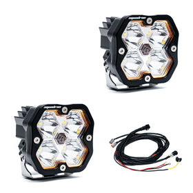 Baja Designs Squadron 2.0 Sport Black LED Auxiliary Light Pod (Pair)
