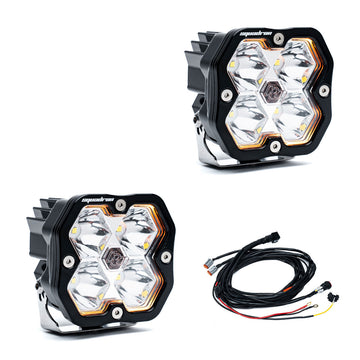 Baja Designs Squadron 2.0 Sport Black LED Auxiliary Light Pod (Pair)