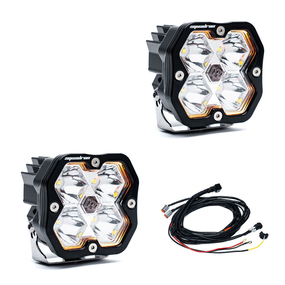Baja Designs Squadron 2.0 Sport Black LED Auxiliary Light Pod (Pair)