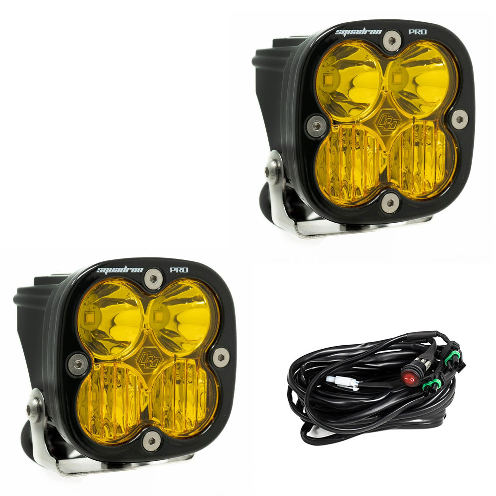 Baja Designs Squadron Pro Driving/Combo LED Light (Amber) (Pair)