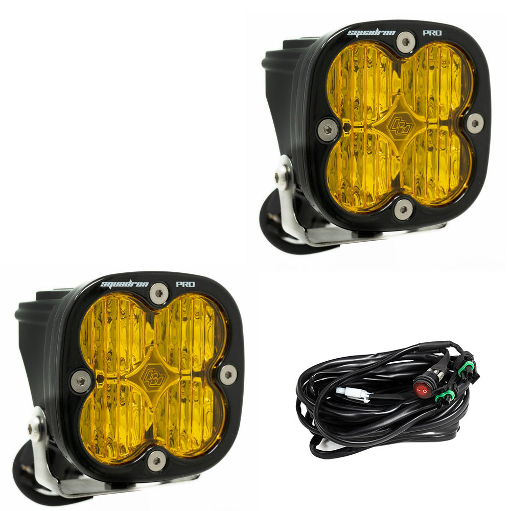 Baja Designs Squadron Pro Wide Cornering LED Light (Amber) (Pair)