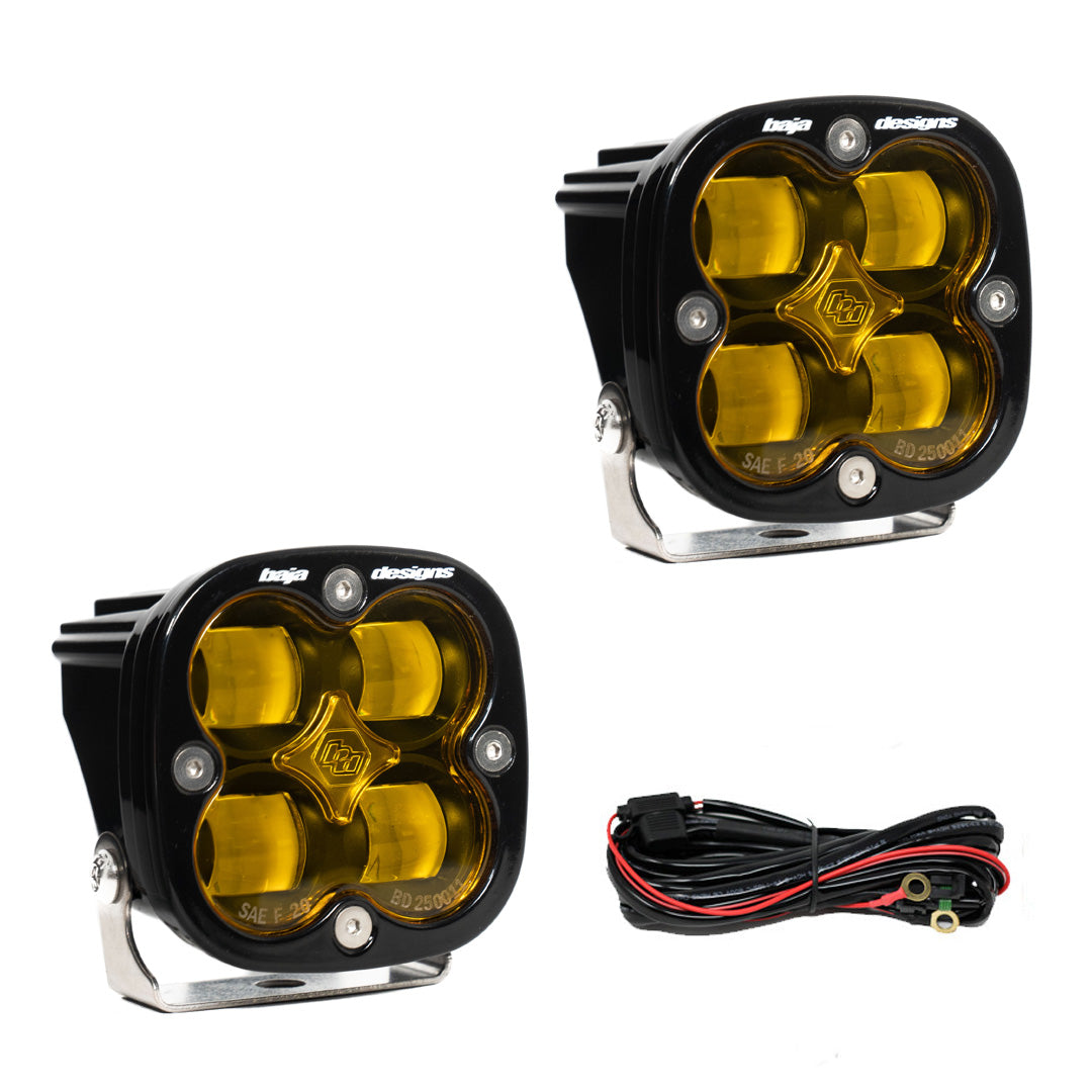 Baja Designs Squadron SAE LED Auxiliary Light Pod (Amber) (Pair)