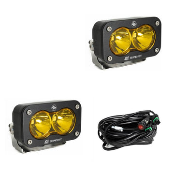 Baja Designs S2 Sport Black LED Auxiliary Light Pod (Pair) - 0