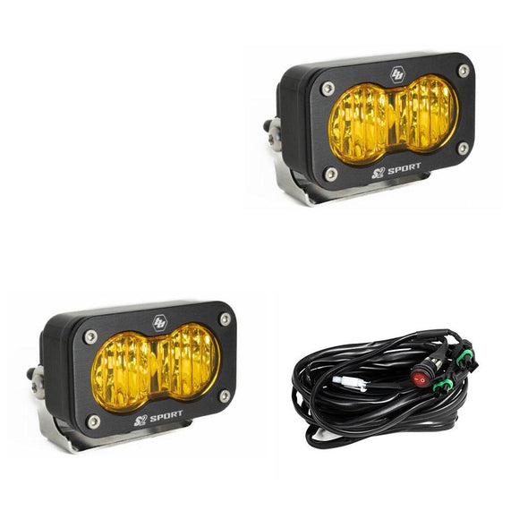 Baja Designs S2 Sport Black LED Auxiliary Light Pod (Pair)