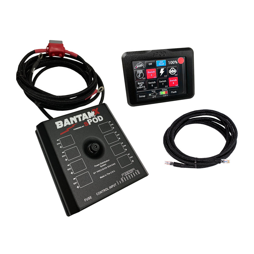 sPOD BantamX w/ Touchscreen And 84 Inch Battery Cables