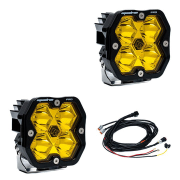 Baja Designs Squadron 2.0 Pro Black LED Auxiliary Light Pod (Pair) - 0
