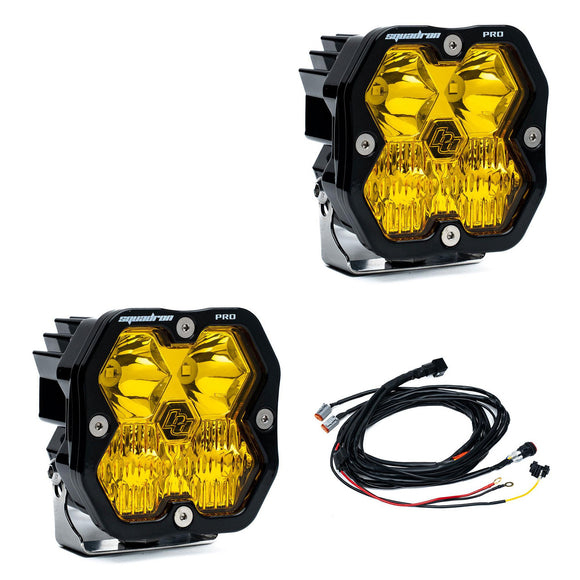 Baja Designs Squadron 2.0 Pro Black LED Auxiliary Light Pod (Pair)