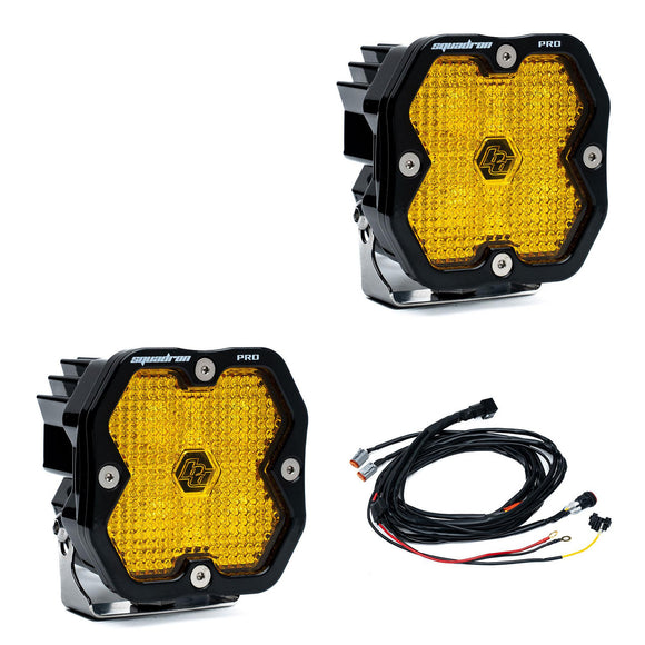Baja Designs Squadron 2.0 Pro Black LED Auxiliary Light Pod (Pair)