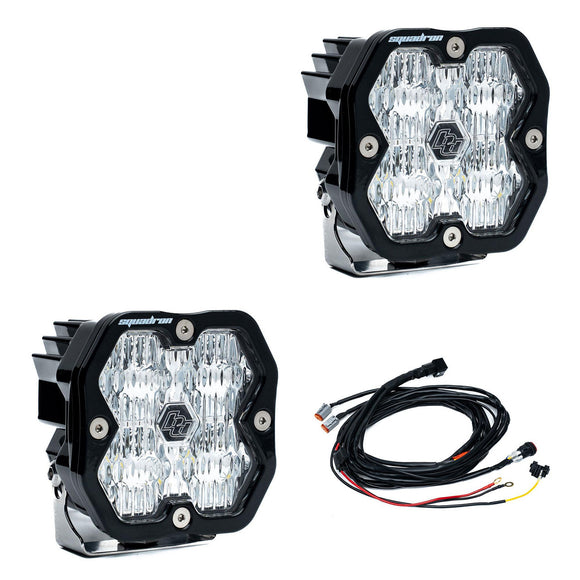 Baja Designs Squadron 2.0 Sport Black LED Auxiliary Light Pod (Pair)