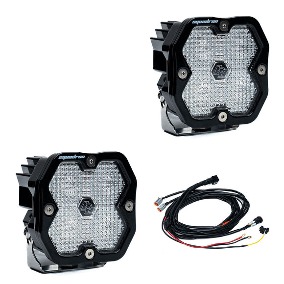Baja Designs Squadron 2.0 Sport Black LED Auxiliary Light Pod (Pair)