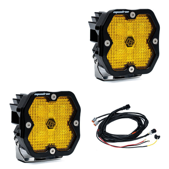 Baja Designs Squadron 2.0 Sport Black LED Auxiliary Light Pod (Pair)