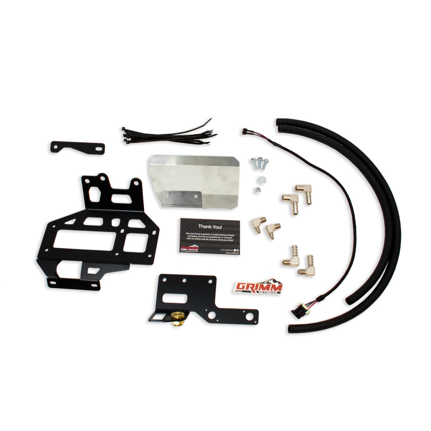 Grimm OffRoad Jeep Wrangler JL/JLU & Gladiator JT ARB Twin Compressor Mounting Bracket Kit