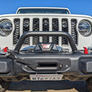 Grimm OffRoad Jeep Wrangler JL/JLU & Gladiator JT Front Steel Bumper Mid Hoop-2