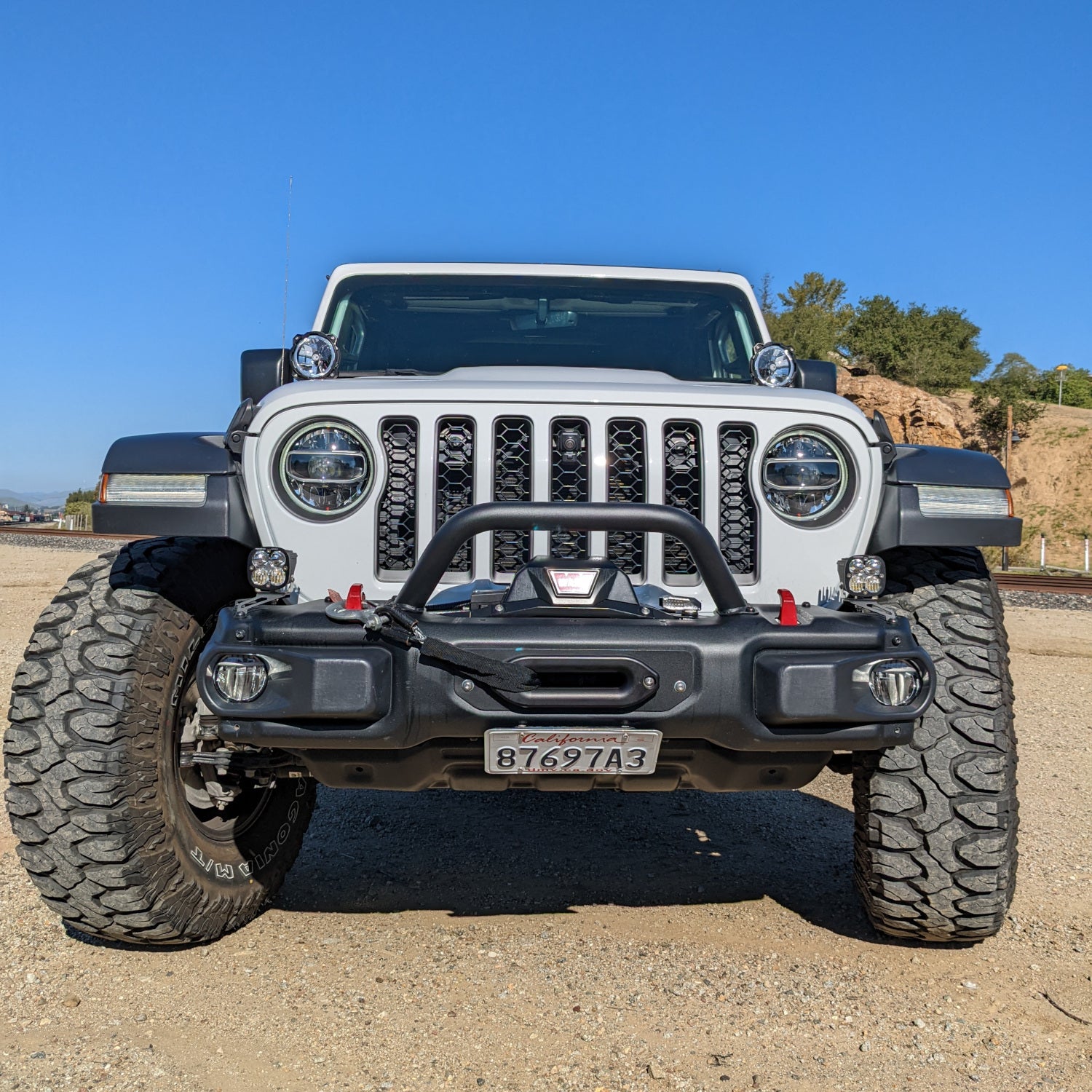 Grimm OffRoad Jeep Wrangler JL/JLU & Gladiator JT Front Steel Bumper Mid Hoop