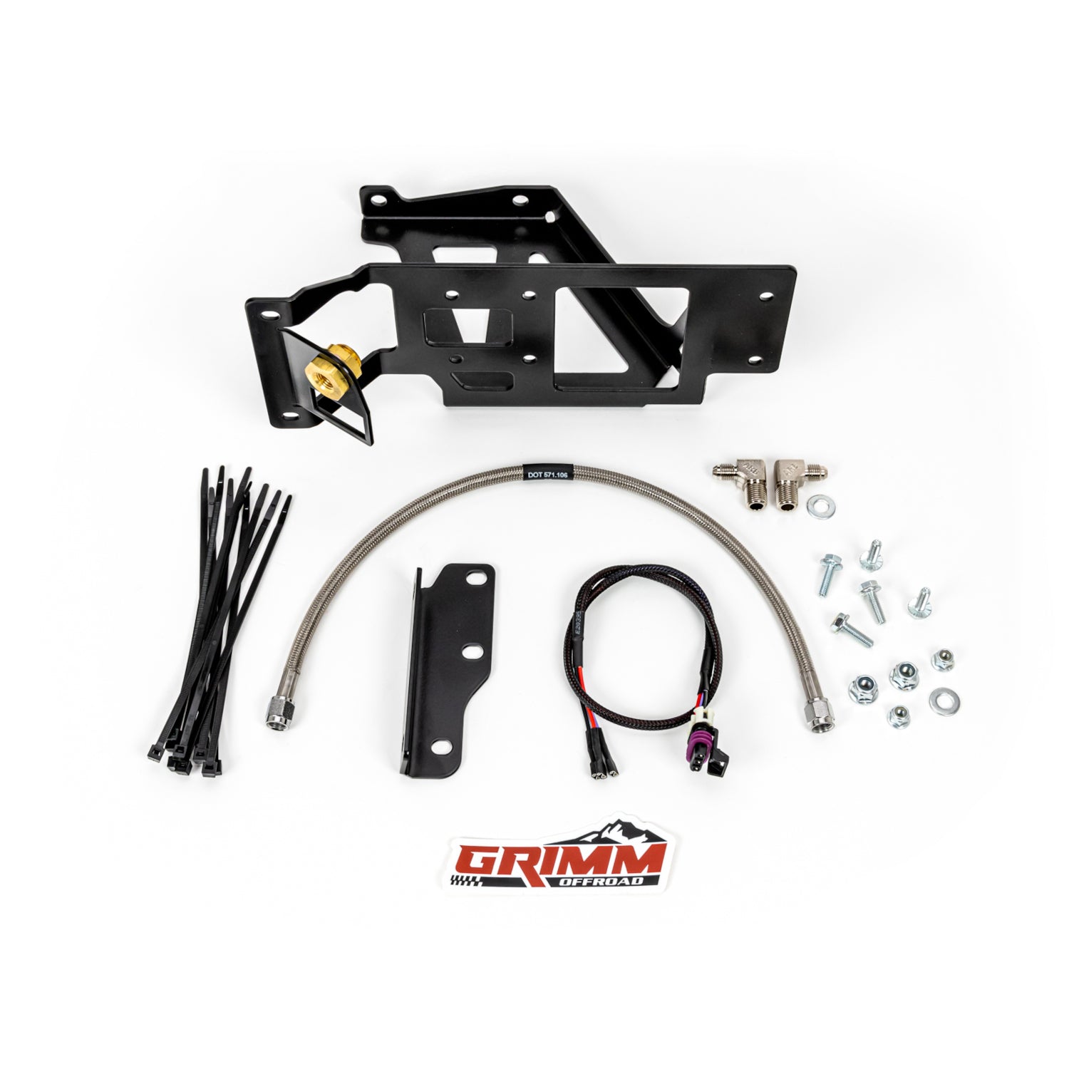 Grimm OffRoad 2016-2023 Toyota Tacoma ARB Twin Compressor Under Hood Mounting Bracket Kit