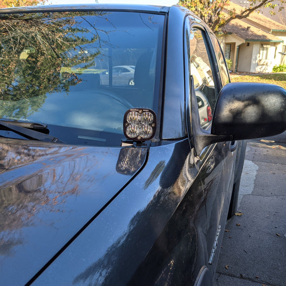 Grimm OffRoad 05-15 Toyota Tacoma Hood Hinge Light Brackets