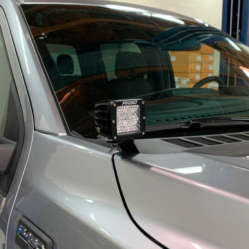 Grimm OffRoad 21+ Ford F-150 Hood Hinge Light Brackets - 0