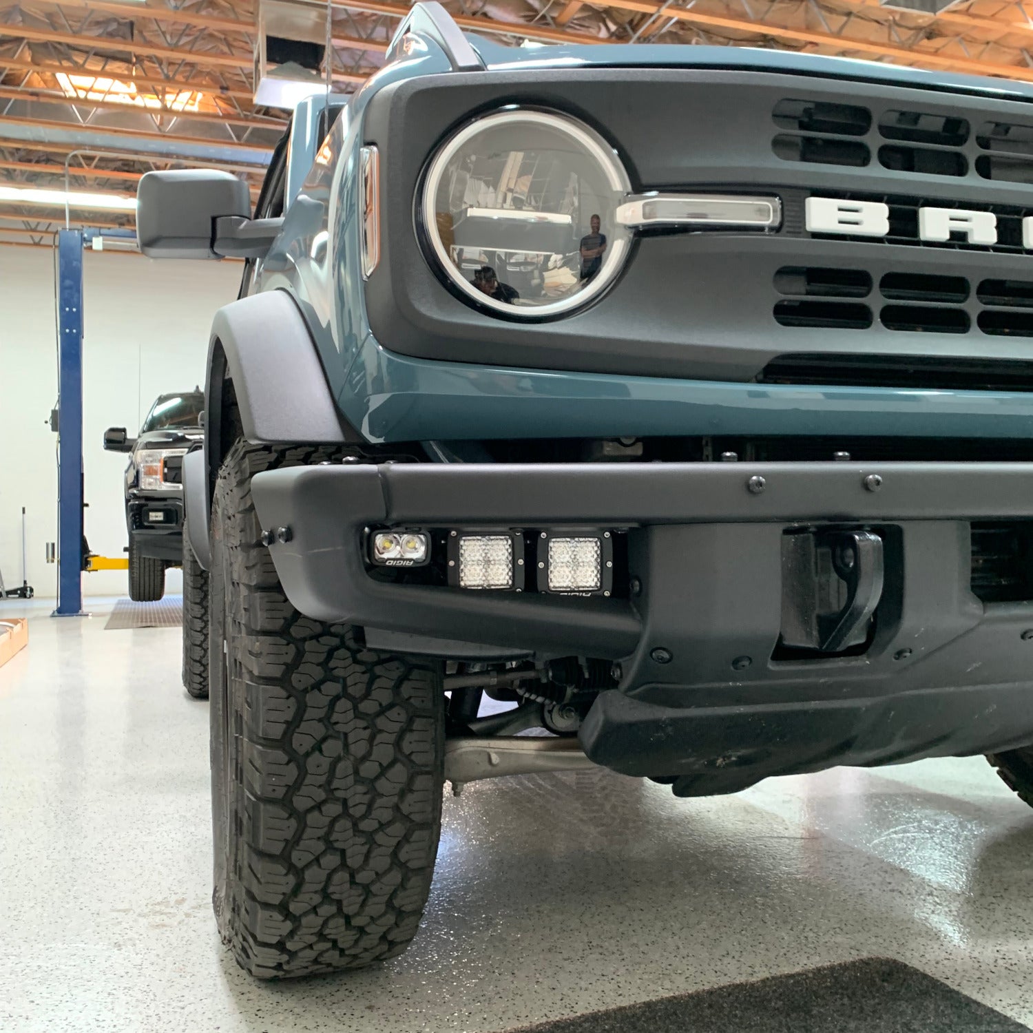 Grimm OffRoad 2021+ Ford Bronco Steel Front Bumper Aux Pod Light Mounting Kit