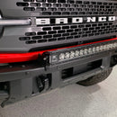 Grimm OffRoad 2021+ Ford Bronco Steel Front Bumper 30 Inch Light Bar Mount-3
