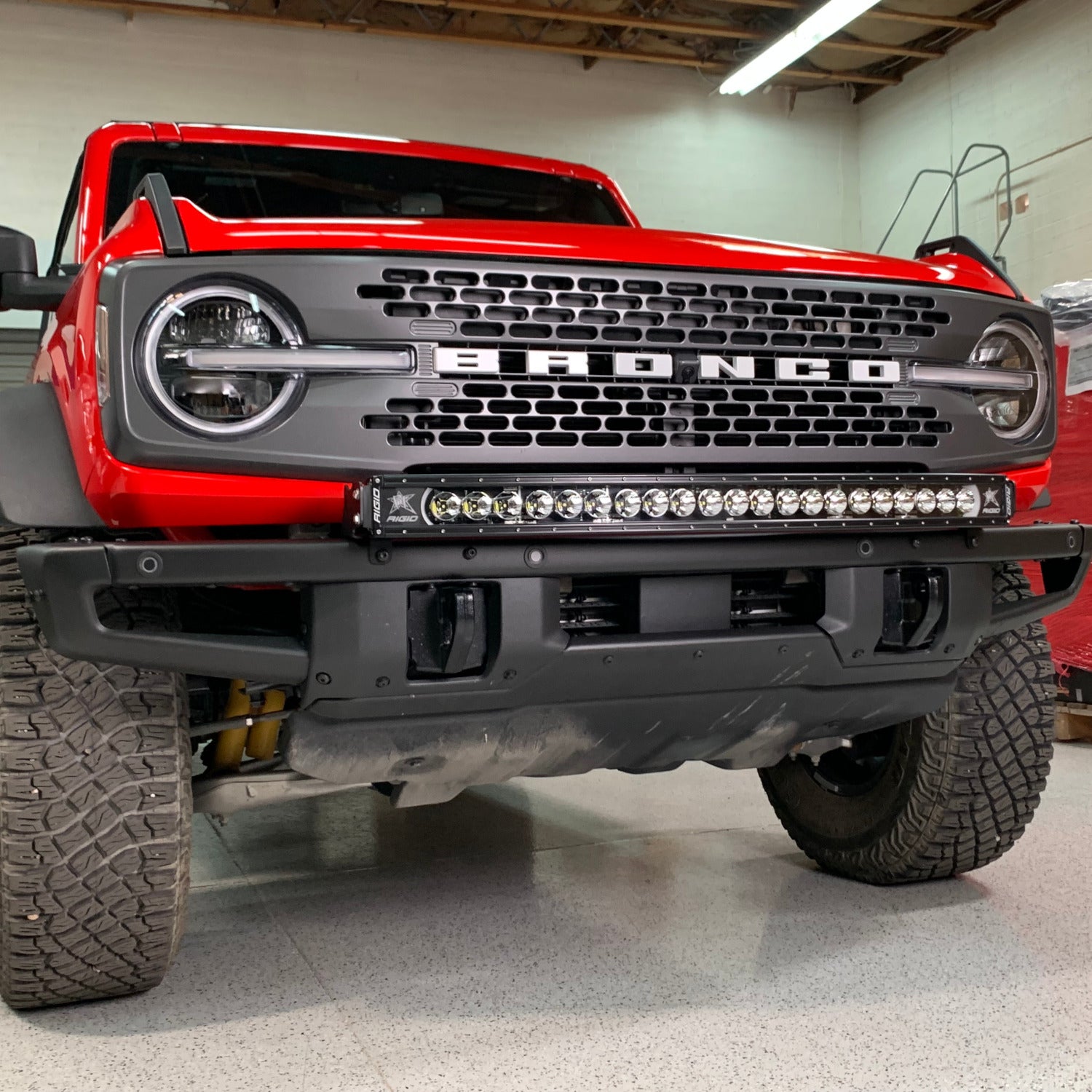 Grimm OffRoad 2021+ Ford Bronco Steel Front Bumper 40 Inch Light Bar Mount