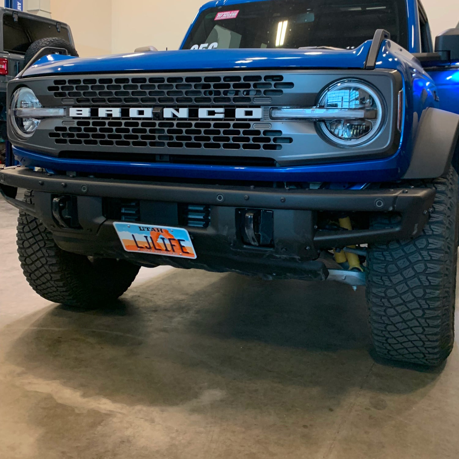 License Plate Bumper Grimm OffRoad 2021+ Ford Bronco Steel Front Bumper License Plate Mount