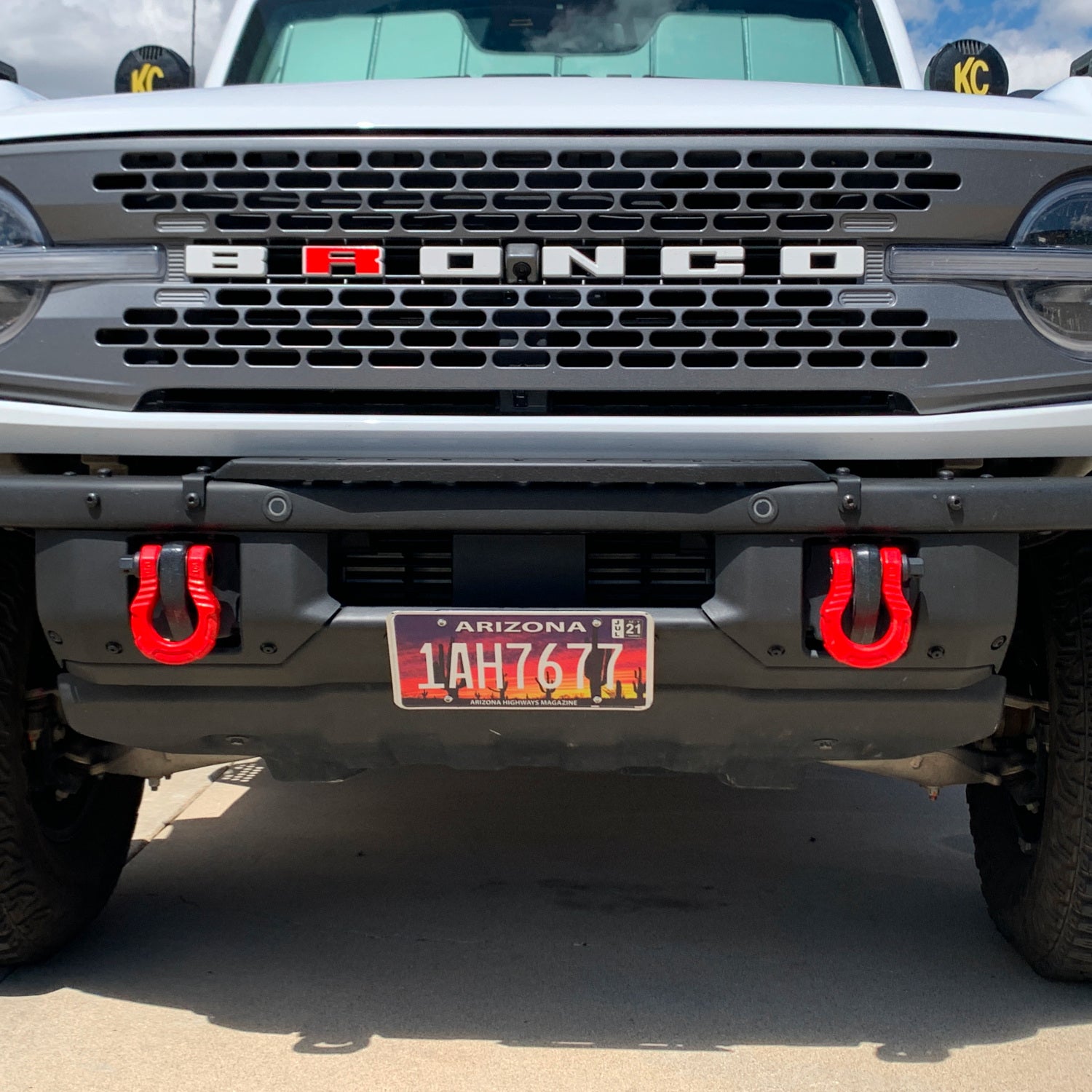 Grimm OffRoad 2021+ Ford Bronco Steel Front Bumper License Plate Mount