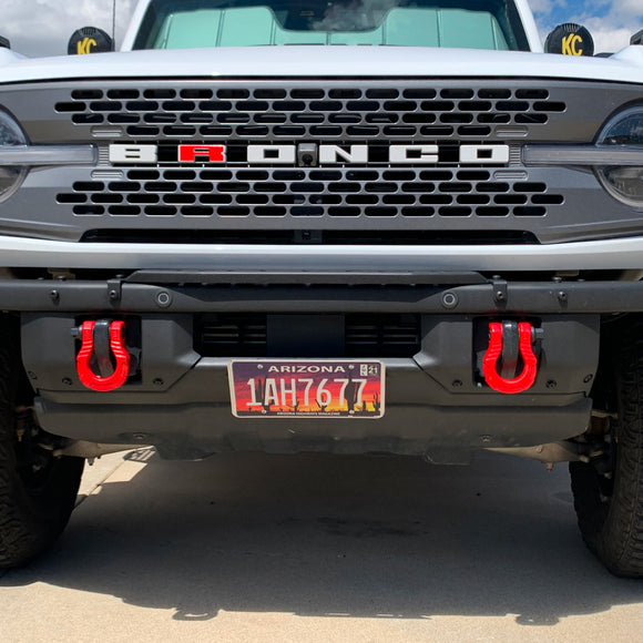 Grimm OffRoad 2021+ Ford Bronco Steel Front Bumper License Plate Mount