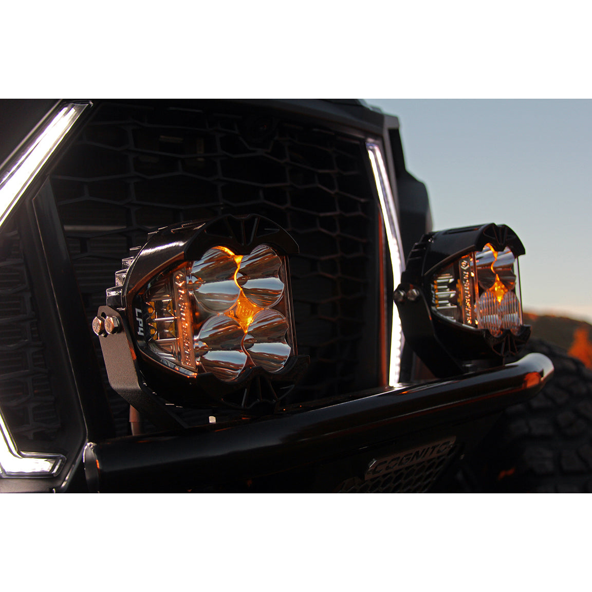 Baja Designs LP4 Pro Driving/Combo LED Light (Amber) (Pair) - 0