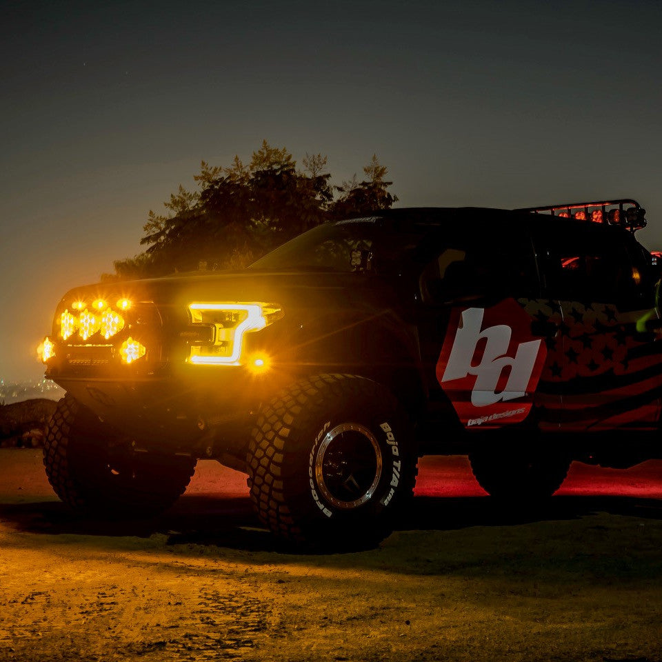 Baja Designs LP6 Pro LED ライト Baja Designs LP6 Pro Driving/Combo LED Light (Amber) (Single